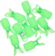 Yardwe 10Pcs Durable Hook Cover Protector Caps for Fishing Thicken Hook Bonnet for Squid Compact Storage with Loop for Sea Fishing Accessories