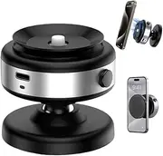 Upgraded 360° Adjustable Magnetic Phone Mount with Electric Vacuum Suction, Hands-Free Magnetic Holder for Car, Gym, Mirror, & Smooth Surfaces, Compatible with MagSafe iPhones, anf Other Phones.