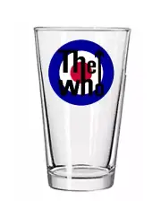 The Who - Rock and Roll - 16 oz Pint Beer Glass Barware Seltzer Cocktail Tea