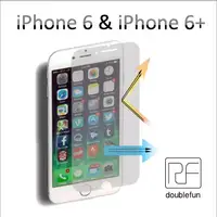 在飛比找PChome24h購物優惠-RF doublefun iPhone 6 增艷濾藍光螢幕保