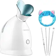 Facial Steamer Hot Mist Face Skin Moisturizing, Unclogs Pores, Warm Mist Humidifier Atomizer, Home Spa with Aromatherapy