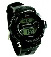 X-LARGE CASIO G-SHOCK BLACK X-LARGE WATCH GD200-1 FIBERGLASS EMBEDDED BAND