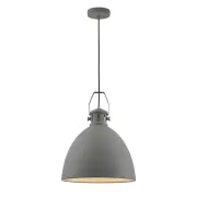 Fabrica Industrial Pendant Hanging Lamp Light Metal Grey