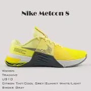 Size 10 - Nike Metcon 8 Citron Tint Cool Grey W