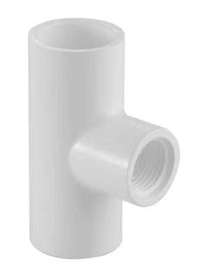 402 Series PVC Pipe Fitting - Reducing Tee - Schedule 40 - 1-1/2×1-1/2×1/2"