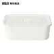 【MUJI 無印良品】聚丙烯密閉式便當盒/長方形/325ml