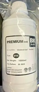 1000ml Black Refill Ink for Epson 502, 512, 522, 532, 542, 664 & 774 Black Ink Bottles