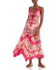 Ramy Brook Austyn Printed Lace Swim Cover Up Dress