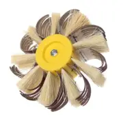 Shaft Mounted Sisal Emery Cloth Bristle Grinding Buffing Brush Polishing Wheel