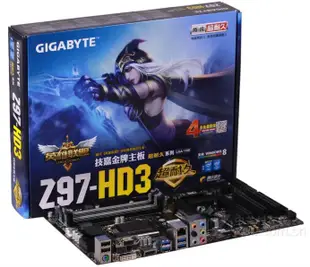 庫存/ z97-hd3桌上型電腦z97x gaming 3電腦主板ddr3內存