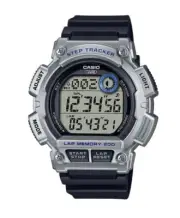 Casio WS-2100H-1A2V Step Tracker Watch 100m WR 200 Lap Memory 5 Alarms