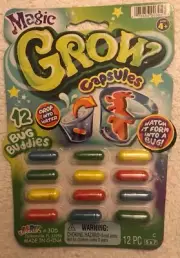Magic Grow Capsules-Soft Expanding Foam-Drop in Water, Watch Expand-Bug Buddies!