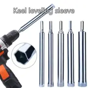 Ceiling Leveling Sleeve Hollowout Extended Deepening Screw Rod 1/4" Hex Shank