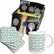 3dRose cgb_26430_1 Cute Koala Bear with Blue Polka dots-Coffee Gift Basket, Multicolor