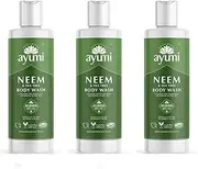 Ayumi Neem & Tea Tree Body Wash. Vegan, Cruelty-Free, Dermatologically-Tested, 3 x 250ml