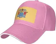 [SSIULUS] Flag of New Jersey Casquette Cap Hats,Trucker,Baseball Cap with Snapback,Perfect for Summer,Golf
