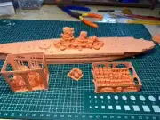 3D Printed 1/700“Long March” Pan-Asian Battleship Unpainted Model Kit NEW！