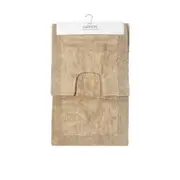 J.Elliot 2000GSM 2 Pce Dawson 100% Cotton Bath Mat Set Sand
