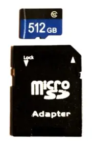 Micro SD Card 512GB Memory Card Class 10 TF Card + Adapter