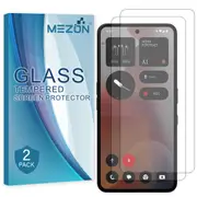 [2 Pack] Nothing Phone (3a) Pro Tempered Glass 9H HD Crystal Clear Premium Screen Protector by MEZON – Case Friendly, Shock Absorption (Nothing 3a Pro, 9H)
