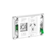 Clipsal Pro Series, switched socket, switch & socket, horiz, 10 A - P3015G