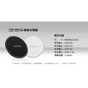 福利品【iBRIDGE】 10w/7.5w QI 無線充電盤(IBW004) 免運費