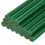 Mini Hot Glue Gun Sticks 4" x 0.27" for Glue Guns Glitter Dark Green 16pcs