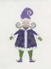Petei Painted Pony Purple Jester Handpainted Needlepoint Canvas