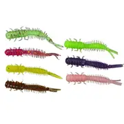 20pcs 4.5cm Fishing Soft Lure Larva Worm /Bait Three Tailed Spiral Slug Bait.