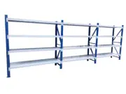 5.5M Length Garage Warehouse Metal Steel Storage Shelves Racking Racks Shelving