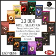 10 BOX MIXED SELECTION ALDI K-FEE EXPRESSI Coffee Capsules Pods Espresso Machine