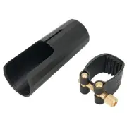 Leather Sax Ligature With Cap For Alto Soprano Tenor Sax Clarinet Mouthpiece New