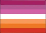 ATA-BOY LESBIAN FLAG REFRIGERATOR MAGNET 2.5” X 3.5” NEW