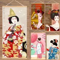 在飛比找蝦皮購物優惠-日式和風裝飾 日本浮世繪人物裝飾 畫客廳酒店餐廳掛畫 牆壁畫