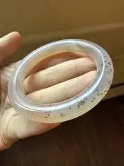 巴西冰玉髓 52.8 Mm Natural chalcedony Agate Bangle