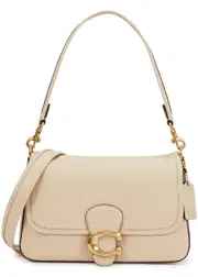 Coach Tabby Leather Shoulder Bag, Shoulder Bag, Ivory, Leather One Size