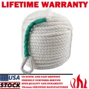1/2"x100' Twisted Three Strand Nylon Boat Marine Anchor Line Dock Mooring Rope