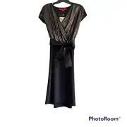 Narciso Rodriguez Sequin Top Little Black Dress Size M
