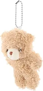 Sosoport Bear Pendant Plush Keychain Mini Plushies Keychain Mini Bear Decor Cartoon Doll Home Accessory Fabric