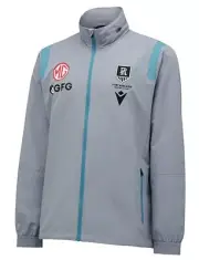 Port Adelaide Power AFL Macron Mens Travel Shower Jacket by Sporting House