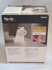 Style Selections Dinosaur Color Changing Child Safe BPA Free LED Night Light New