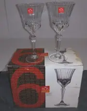 RCR Home & Table ADAGIO 6 Glass Goblets 9.75oz - BRAND NEW!