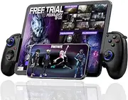 Megadream Mobile Game Controller,Wireless Remote Gamepad Bluetooth Joystick for iOS/Android/PC/Switch/Cloud Gaming Support Streaming on PS4/Xbox/PC Console Play COD(Black)