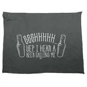 Alcohol Ssshhh Yep Hear A Beer Calling Me - Funny Novelty Soft Sport Microfiber Towel