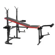 Powertrain Home Gym Workout Bench Press without Weights 156x162x120cm Black