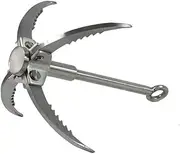 Generic Stainless Steel Survival Hook Compact Multi Purpose Climbing Claw for Camping Hiking and Outdoor Adventures Durable Design with Serrated Grips for Enhanced Stability