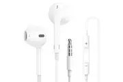 3.5mm Audio Jack Headphones Wired Earphones Volume Control & Microphone Cable Au