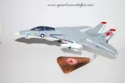 VF-1 Wolfpack F-14a (1980) model, 1/42 (18") Scale, Mahogany, Navy, Fighter