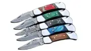 Lot Of 100 Pieces Handcrafted Back Lock Damascus steel Outdoor Folding Knife