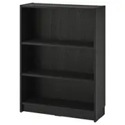 BILLY bookcase, black oak effect, 80x28x106 cm